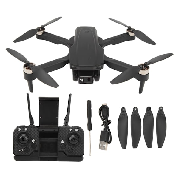 RC-drone H16 - Kaksikamera, Taitettava Quadcopter, Musta - Optinen virtausvakaaja, Flip, Headless Mode, Painovoima-anturi - Drone-lelu