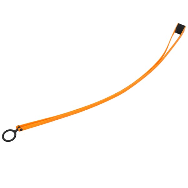 Flexible Cable Tie Double Circle Self-locking Plastic Cable Tie with Pull Ring for Outdoor Sports Equipment Orange