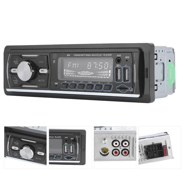 Bilstereoanlegg med fargerike lys og RDS DAB for MP3-musikk
