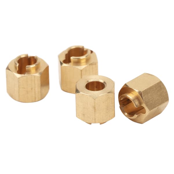 4 stk RC Nav Adapter Hex Messing for Traxxas for TRX4M 1/18 Scale Crawler Bil Tilbehør 6mm