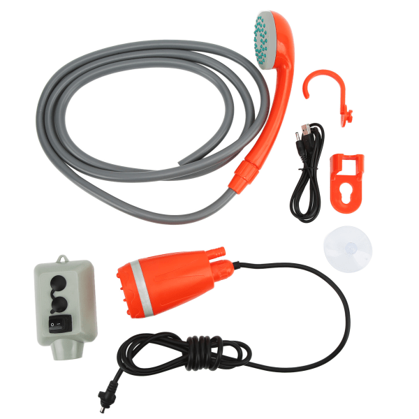 Bærbar USB oppladbar utendørs campingdusj for bobil, yacht og bil