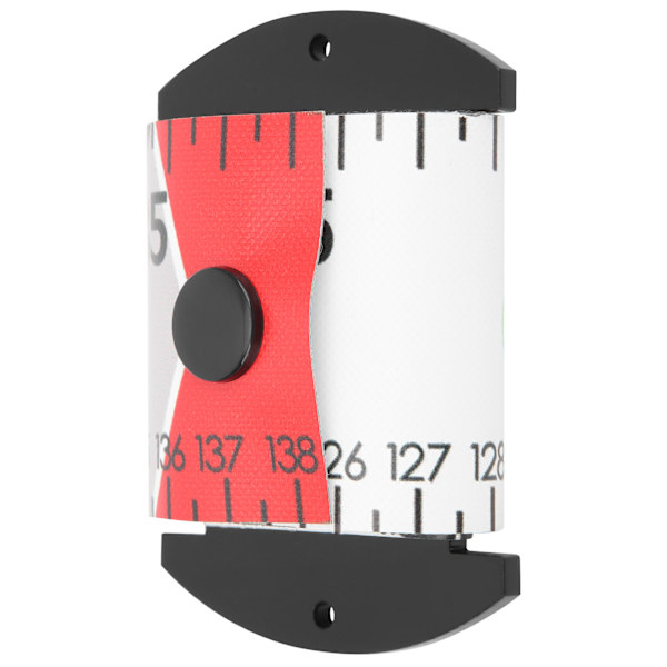 138x5cm Fiskmätningslinjal Fiskmätband Vattentätt Fiskemätningsverktyg Röd