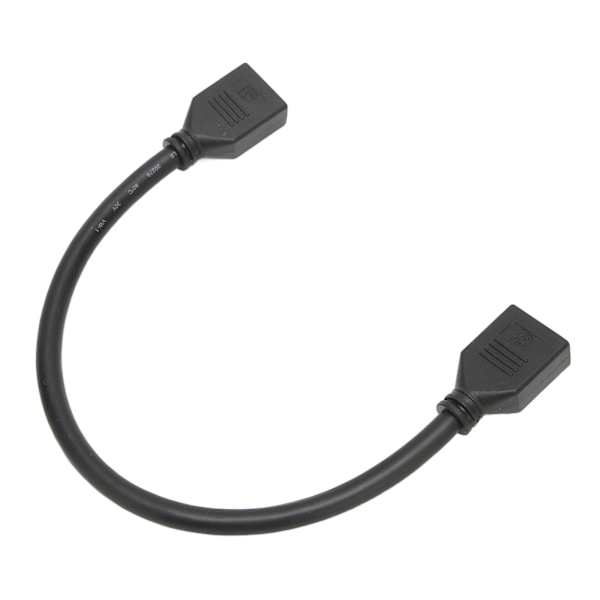 DP-naaras-naaras-jatkauskabel, korkea resoluutio 4Kx2K, kultapinnoitettu, 30 cm pitkä, 2 DP-porttia, jatkokaapeli