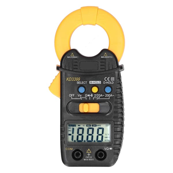 Multimeter Maksimal Værdi Hold Auto Range Multifunktions LCD Digital Display Sikker Bærbar Tangmeter (KD3399)