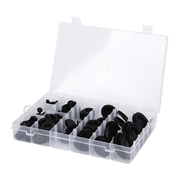 Sortiment af gummigennemføringsringe til beskyttelse af trådkabel - 130 stk, 6-50 mm / 0,2-2 tommer