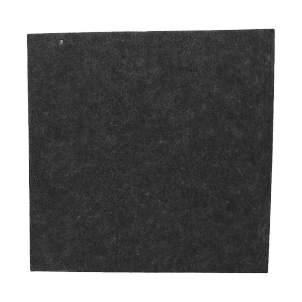 6 stk. Akustisk Absorptionspanel Fortykket Reducerer Efterklang Lydisolerende Polstring Absorber (Sort)