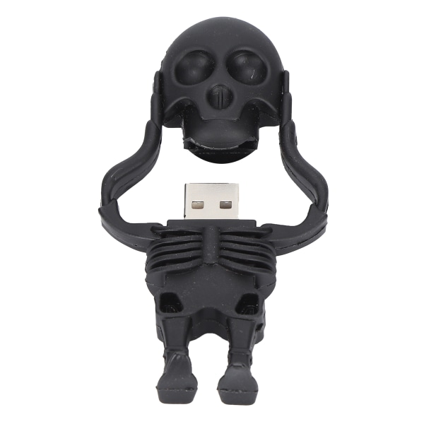 Sarjakuva U Disk Black Skull Ulkoasu Nopea Bulk Storage Flash Drive Muistilaite 64GB