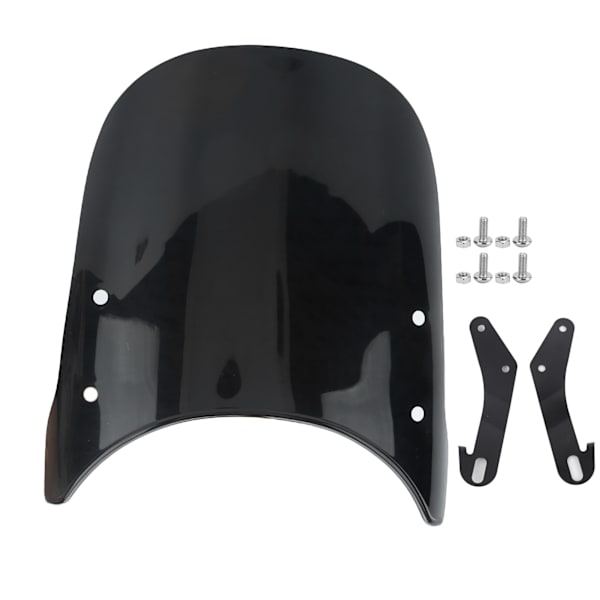 Universal motorsykkel vindavviser for Triumph Bonneville 57in runde frontlykter - Anti-sprekk og ripebestandig (Noir)
