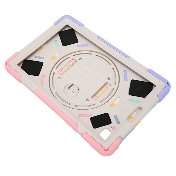 Tabletskydd, Robust Fallskydd, Handrem, Stativ, Axelrem för Galaxy A7 Lite T220 T225 8,7 tum Färgglad Rosa