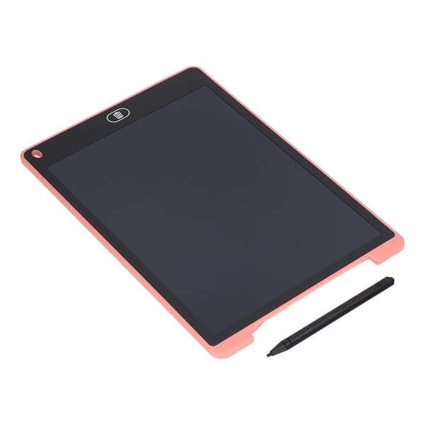 12 tuuman LCD-elektroninen tabletti, käsinkirjoitustaulu lapsille, graffitipiirustus 40MAH-akulla, pinkki