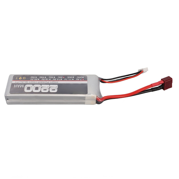 Högpresterande 7,4V 2200mAh 35C LiPo-batteri för RC-flygplan