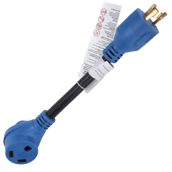 Kannettava RV-virta-adapterin muuntokaapeli 30A - 30A 125V 10awg 3 johdinta ajoneuvojen lataamiseen