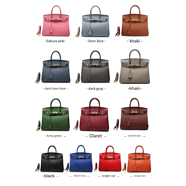 Stiligg Tote Bag i Rød Skinn for Kvinner - Perfekt for Pendling og Crossbody Bruk red 25CM
