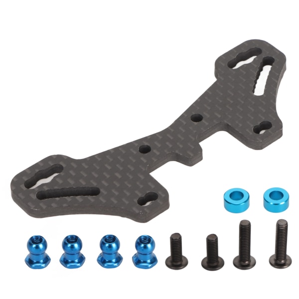 Kolfiber bakre dämparstag Chassifäste för TAMIYA 1/10 TT02 RC Car