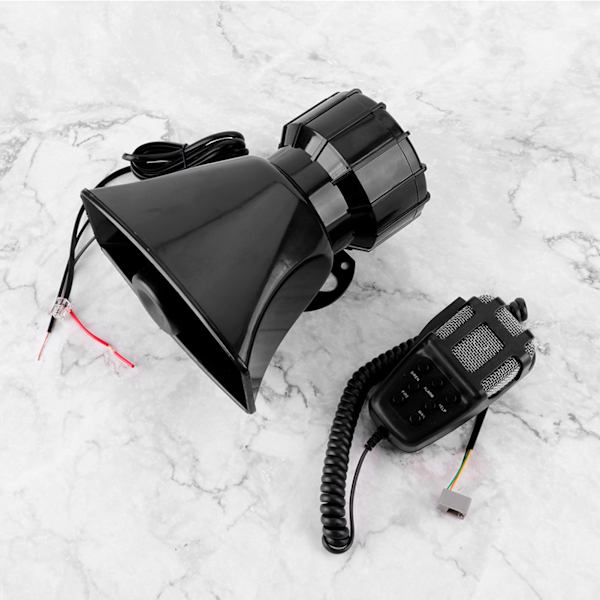 Bil Lastebil Buss 12V Square Port 7 Tone Alarm ABS Horn