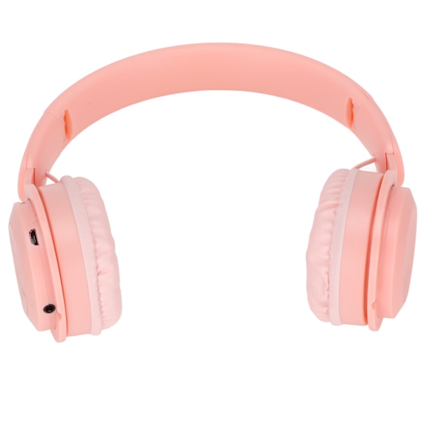 Y08 Barnhörlurar Macaron Stilren Stereo Ljud Vikbara Plug-in Kort Bluetooth Öronhörlurar Rosa