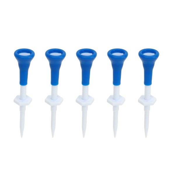 Justerbara blå plast golftröjor - set med 5, stabila och perfekta för golfträning