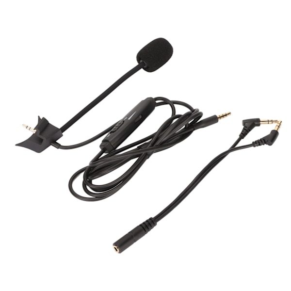 Boom Mikrofonkabel Brusreducering Mikrofon Hörlurskabel med Volym Mute Kontroll för QC35 II Möte Gaming
