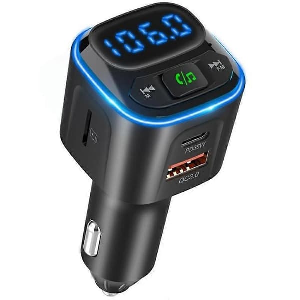 (Ny) BC80 Håndfri Anrop Spenningsdisplayadapter Billader Bluetooth-kompatibel MP3-spiller Not Specified