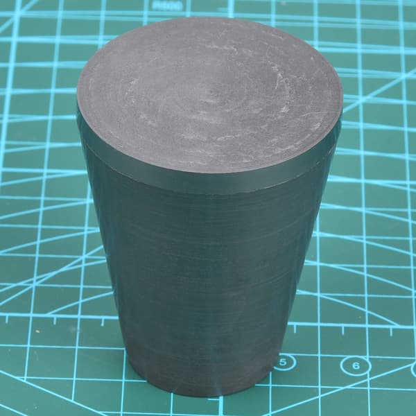 Grafitdigel Metalvæskesmelteværktøj til geologisk eksperimentanalyse Diameter 52 x Højde 65 mm Grafitdigel med låg 0.2