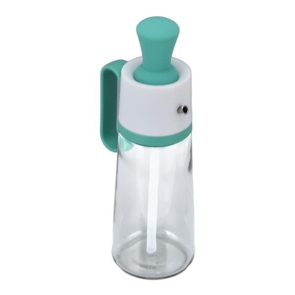 Oliekande 550 ml Anti-lækage Eddikedispenser Synlig Kapacitet Blank Oliedispenser med Skala til Udendørs Grill Grøn