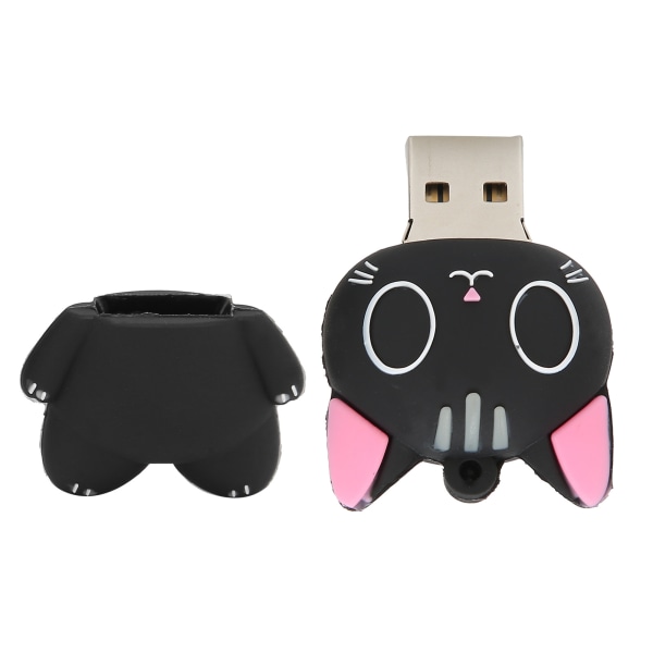 Cute Cartoon Cat USB-flash-stasjon - 32 GB lagringsplass for data, bilder, musikk, filmer