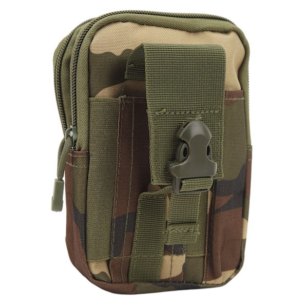 Flexibelt midjepaket med flera fickor för löpning, cykling och resor - Jungle Camouflage