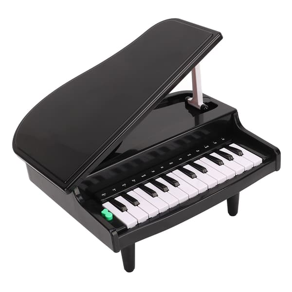 [SZ] Black Electronic Piano Toy for Children Multifunctional Musical Learning