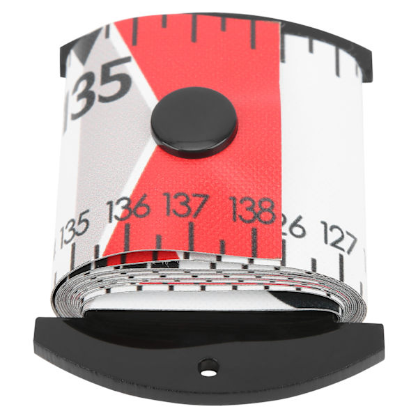138x5cm Fiskmätningslinjal Fiskmätband Vattentätt Fiskemätningsverktyg Röd