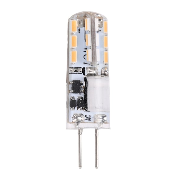 G4 24LED-lamppu 2W 200LM Bi Pin -valo himmennettävä kattokruunuun AC DC 12V (lämmin valkoinen 2700K-3100K)