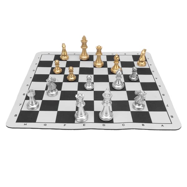 Schackset Pjäser Brädspel Heminredning Barnleksak Schackbräde Set Kit för Hemma Resa