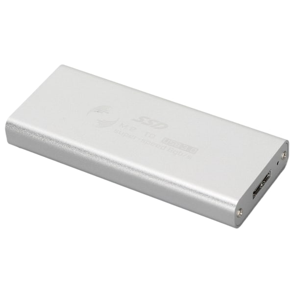 MSATA til USB 3.0 SSD Kabinet Adapter 6Gbps Overførselshastighed God Varmeafledning SSD Kabinet Konverter Case til PC