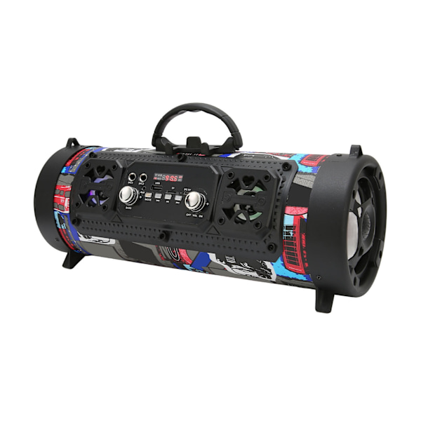 Bluetooth-högtalare Graffiti RGB Trådlös Högtalare med Röstkontakt Subwoofer för Hemfest Utomhus Camping