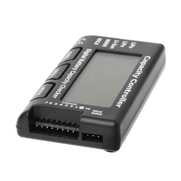 RC Cellmeter 7 Digital Batterikapacitetskontroll Tester Spänning för LiPo Batterilivslängd, Li-Ion Batteri, NiMH Batteri