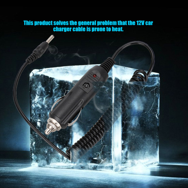 12-36V Billaddarkabel för Baofeng UV-5R Intercom Walkie Talkie