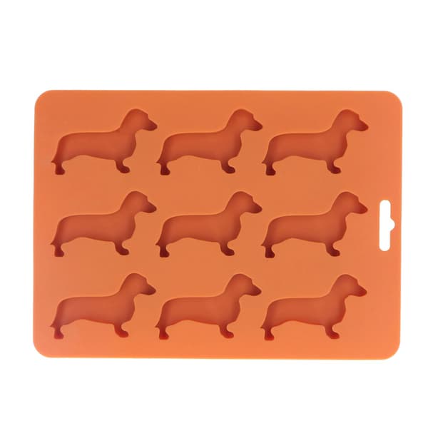 Silikone Isterningebakker Hundeformet Silikone Isterningeform til Chokolade Farveblyanter Stearinlys Yoghurt