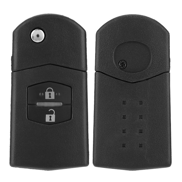 Vikbar 2-knapps fjärrnyckel Fodral Skal Passar MAZDA 2 3 5 6 RX8 MX5 2B