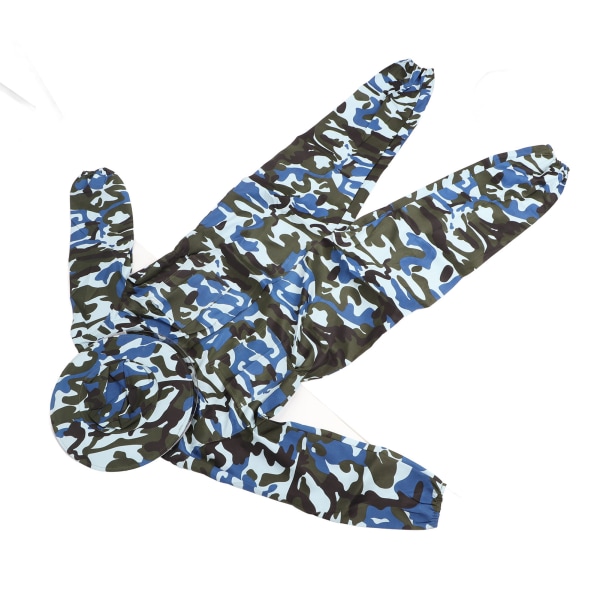 Biodlardräkt för nybörjare i marinblå polyester med avtagbar hatt och elastisk manschett