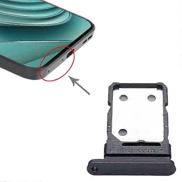 (Ny) Til OnePlus Ace 2V PHK110 SIM-kortbakke Black