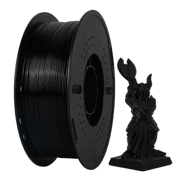 (Ny) PETG Filament Spole 1.75mm / 1kg til 3D Printer Black