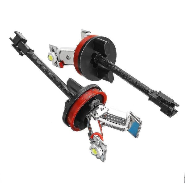 【DT】2 kpl auton LED Angel Eye -valot 6000k H8-lamppu E82 E87 E90 E91 E92 E93 E60 E61 E63 E70 X5 E71