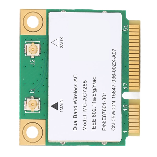 Wifi-modul 867Mbps Dual Frequency Signal Stabilitet Enkel installasjon Mini trådløst nettkort