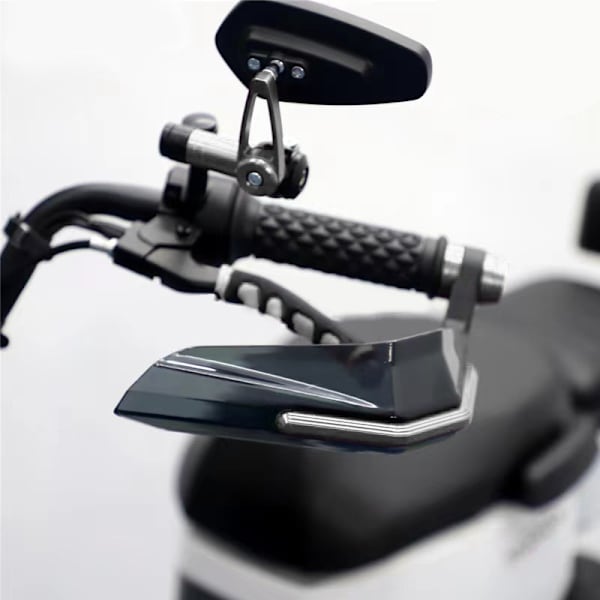 Höghållfast motorcykelhandskydd - slagtåligt styre vindavvisare (silver)