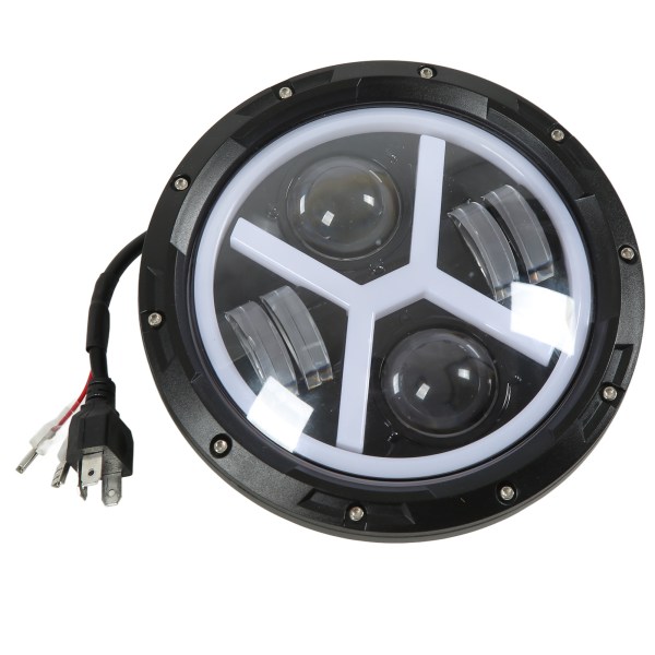 Motorsykkel LED-frontlykt - Vanntett, 2000LM, Universal Passform, Hvit Gul belysning