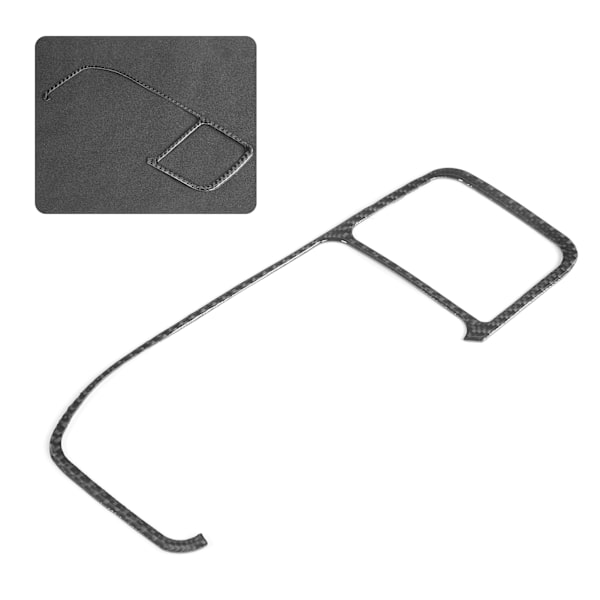 Kolfiberkonsol Navigation Trim Cover för Volvo V60 S60 2010-2017 LHD
