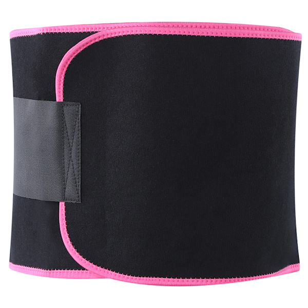 Fitness Slimmande Midjeformare Kroppsstöd Midjetränare Justerbart Midjebälte för Sport L: 25x130cm/9.8x51.2in Rosa