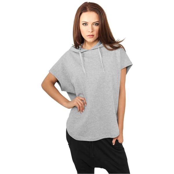 Hættetrøje dame Urban Classic basic frotté sort svart jag
