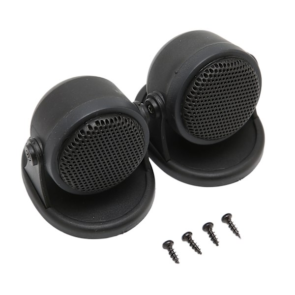2 stk. Dome Tweeter Bil Audio Højttaler Sort 20W Højttaler Universal til Bil