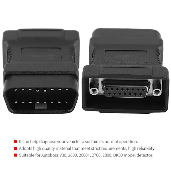 Fordonsdiagnostik Bil Dekoder OBD-kontakt OBD2‑16-stiftskontakt för Autoboss V30 DK80-kontakt