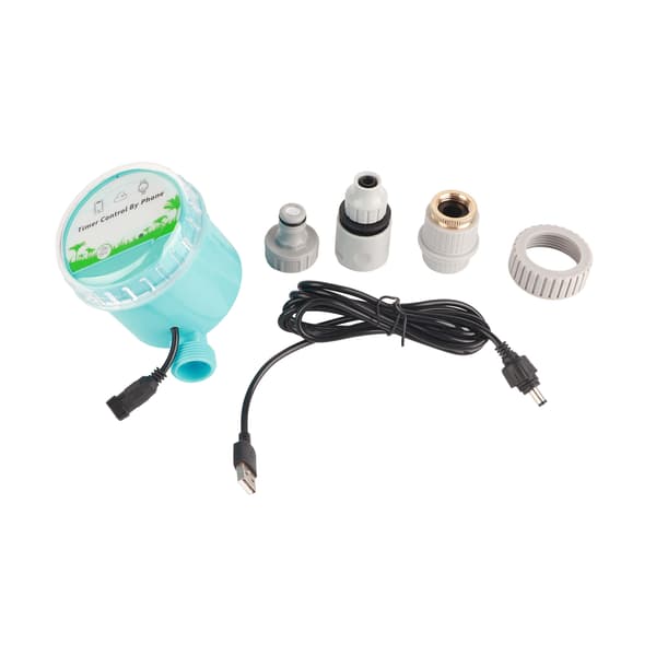 USB 2 i 1 Fjärrkontroll Bevattningstimer Wifi Bluetooth Vattentimer Smart Bevattningskontroller